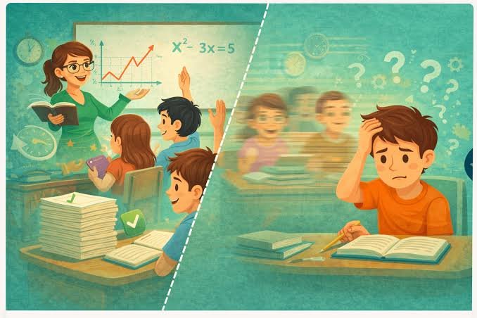 Students learning together